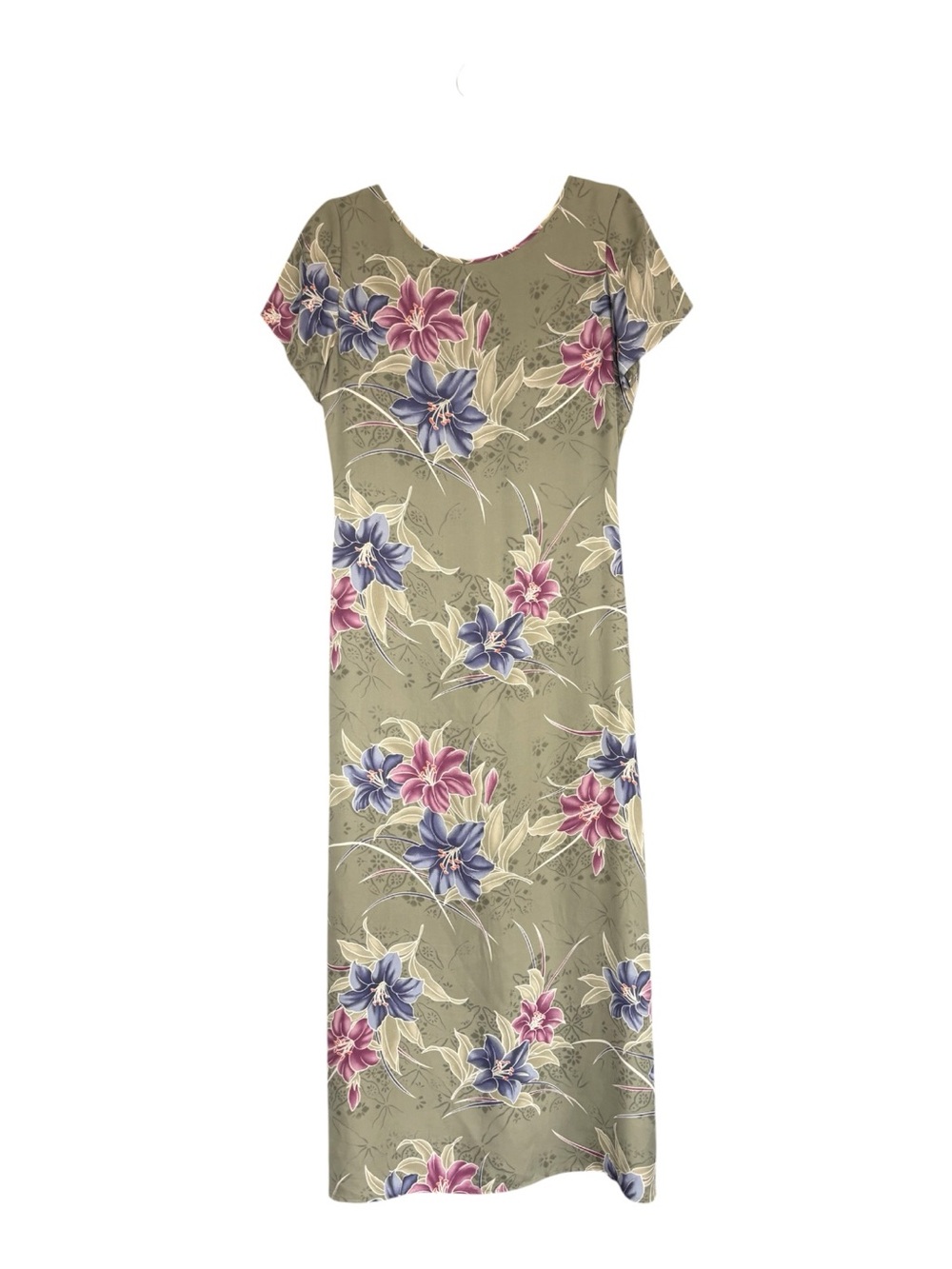 Tommy Bahama 100% Silk Floral Maxi Dress Size 10 Tropical Resort Cottagecore - Picture 4 of 6